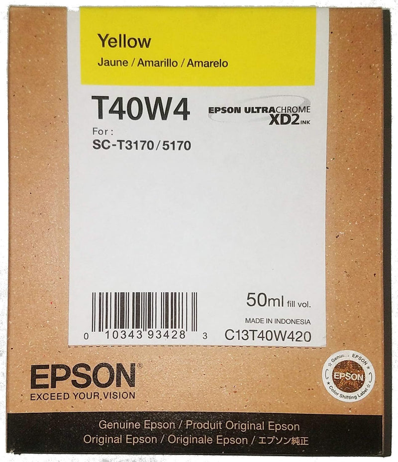 T40W420 Epson EPSON Ultrachrome XD2 Yellow Ink Cartridge 50M