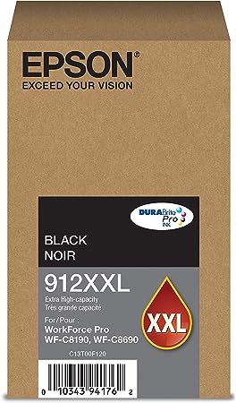 T912XXL120 Epson T912 Extra High Capacity Black Original Ink Cartridge