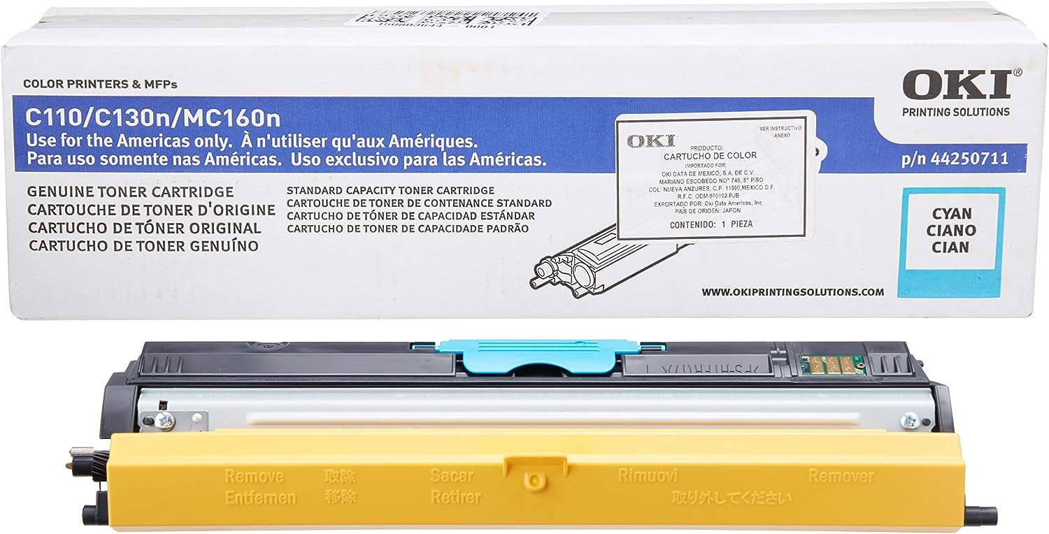 Okidata 44469721 Cyan Toner Cartridge, High Yield, Genuine OEM - toners.ca  toners.ca
