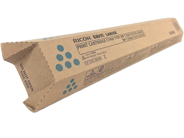 Ricoh Genuine OEM 841423 (841279) High Yield Cyan Toner Cartridge (15K YLD)