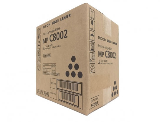 Ricoh Genuine OEM 841780 (842083) Black Toner Cartridge (48.5K YLD)