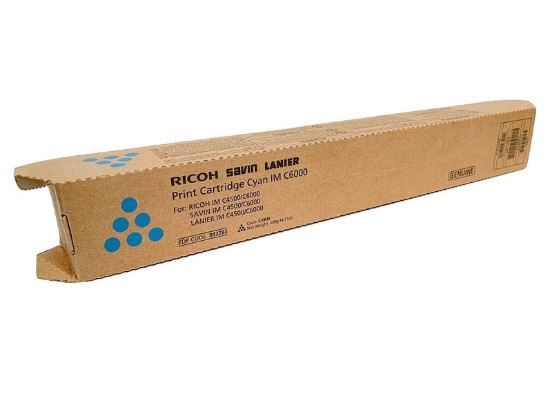 Ricoh Genuine OEM 842282 High Yield Cyan Toner Cartridge (22.5K YLD)