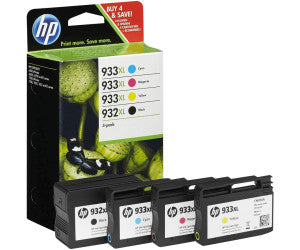 HP 932XL Black + HP 933XL Cyan, Magenta, Yellow
