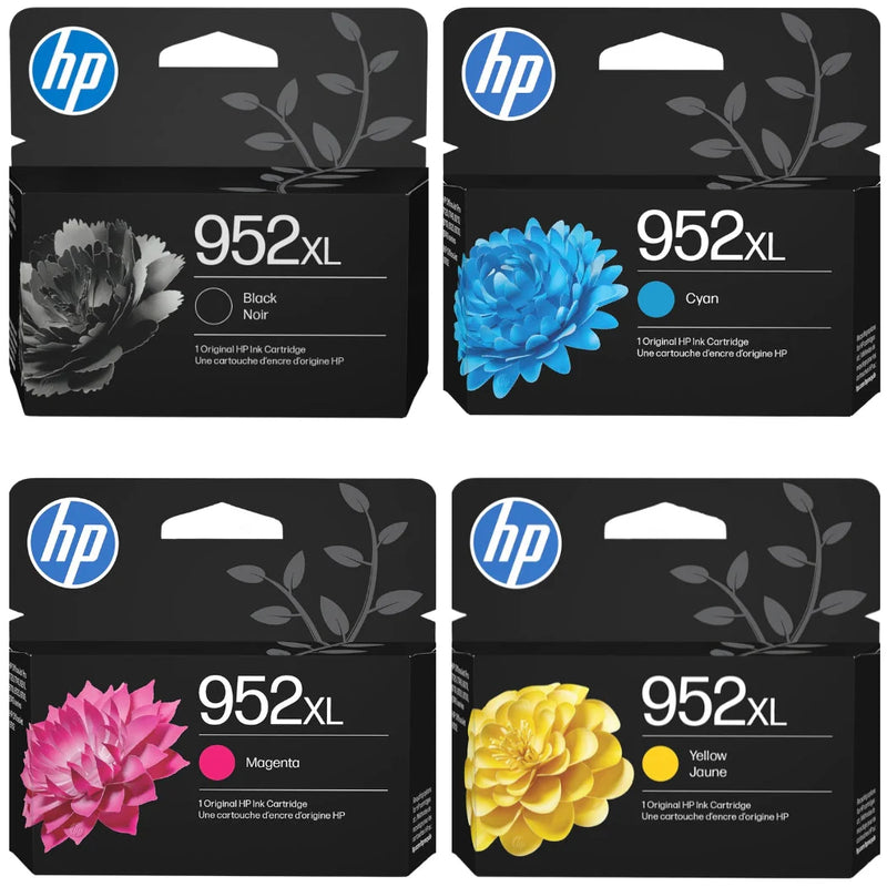 Genuine HP 952XL BCMY H.Y. Inkjet Set - XL C/K/M/Y, 7720, 7740, 8210