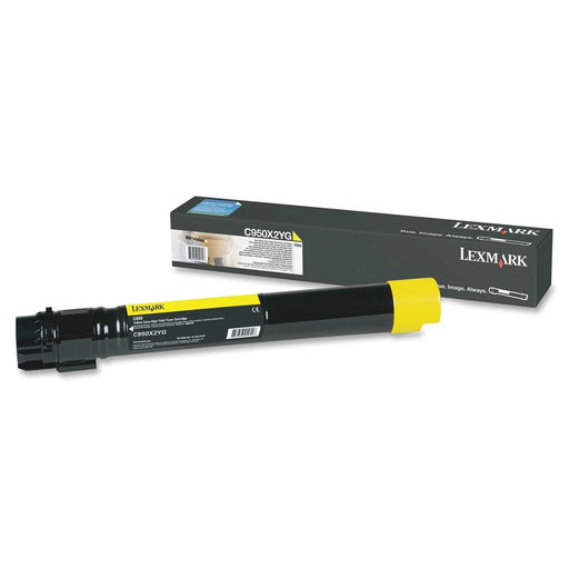 Lexmark C950 Yellow Toner Cartridge, Extra High Yield, Genuine OEM