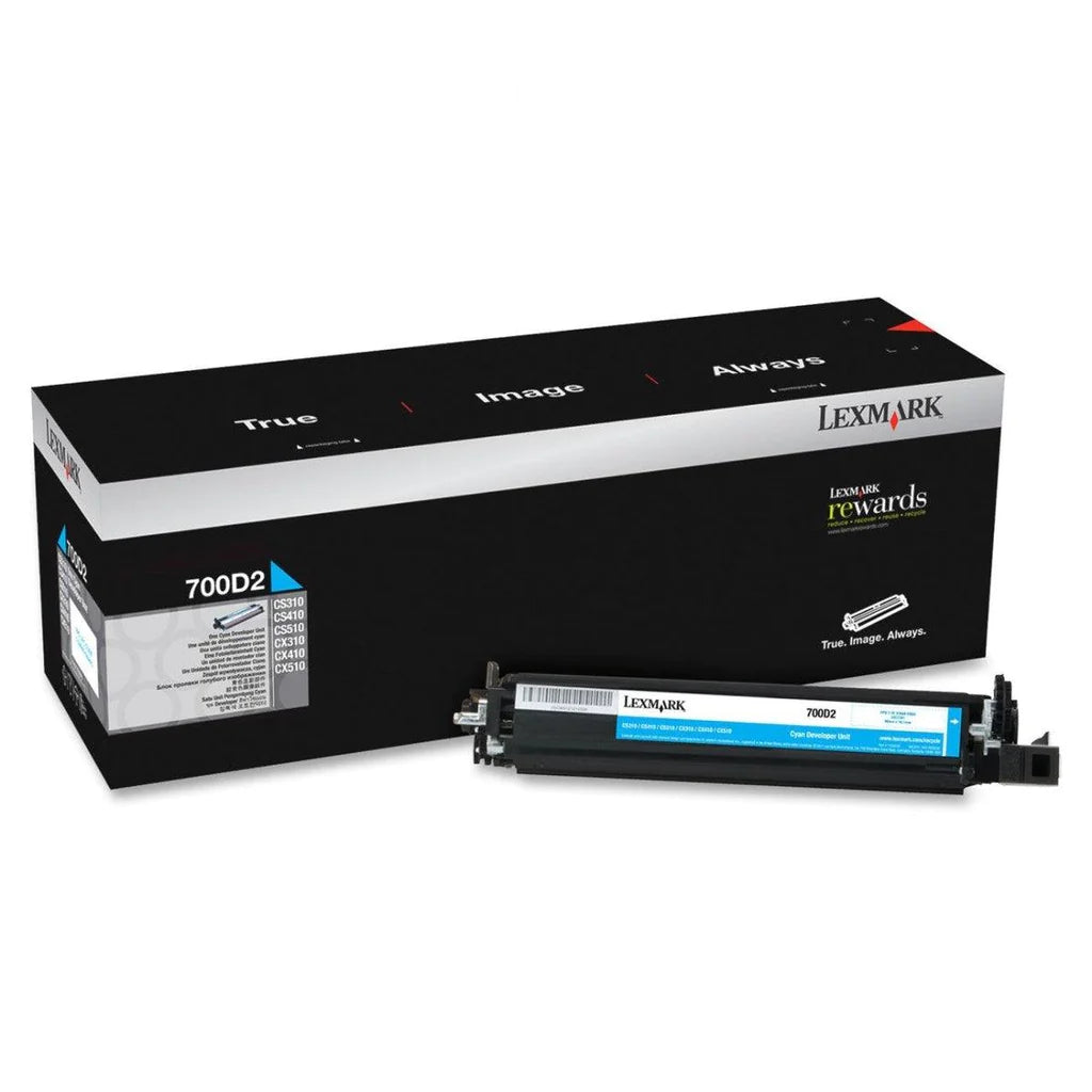 Lexmark CS/CX310/410/510 Cyan Developer Unit, Genuine OEM (700D2)  toners.ca