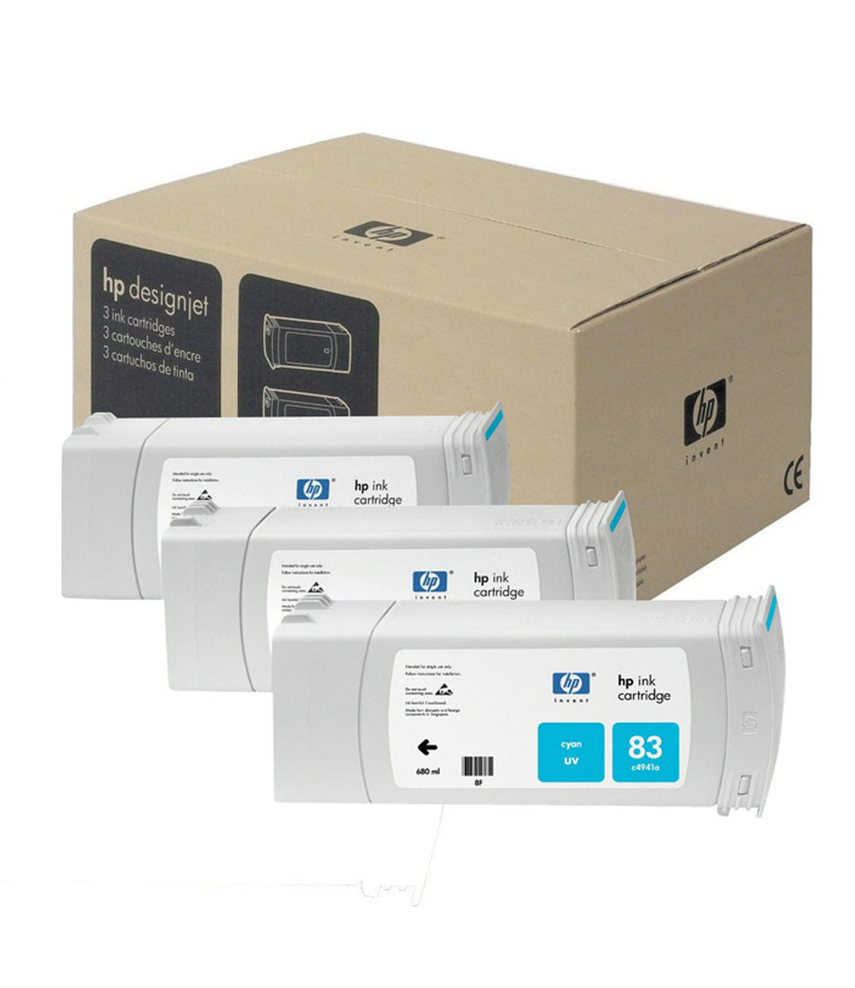 C5073A HP #83 CYAN UV 3 INK MULTI PACK