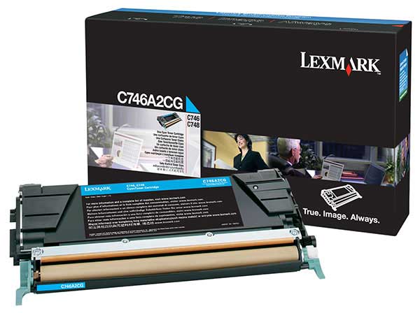 C746A2CG Lexmark  C746,748 Cyan 7K Toner Cartridge
