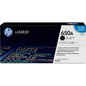 HP 650A (CE270A) Original Laser Toner Cartridge
