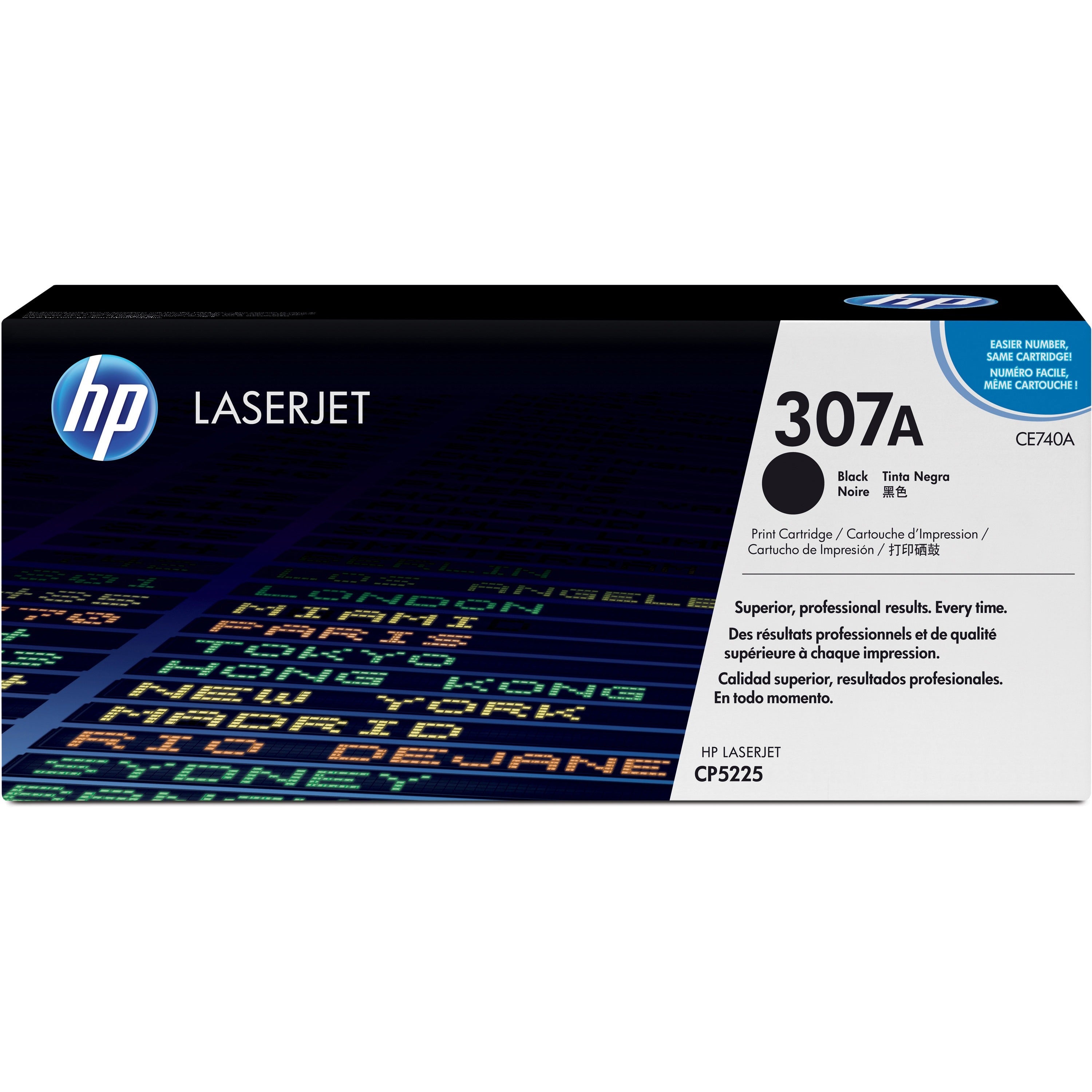 HP ce740a LaserJet CP5225 Black Toner Cartridge, Genuine OEM - toners.ca  toners.ca