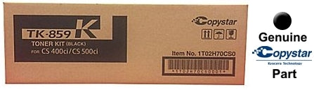 Copystar Genuine OEM TK859K (TK859K) Black Toner Cartridge (25K YLD)