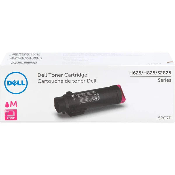 Dell Genuine OEM 5PG7P (593-BBOY) High Yield Magenta Toner (2.5K YLD)