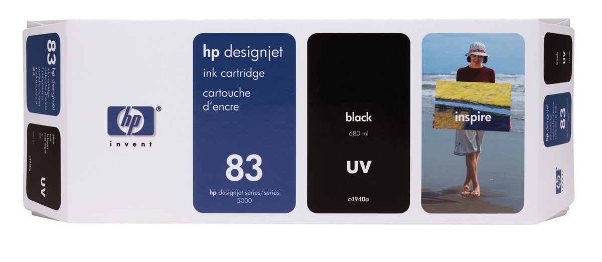HP No. 83 UV Black Ink Cartridge
