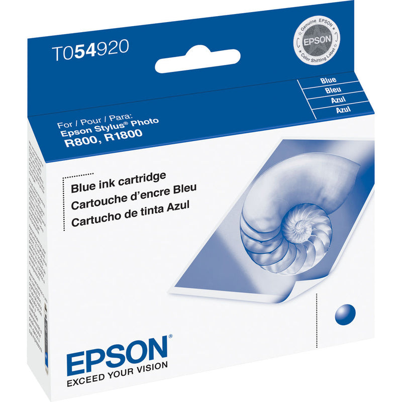 T054920 Epson Blue Ink Cartridge / Stylus Photo R800, R1800T