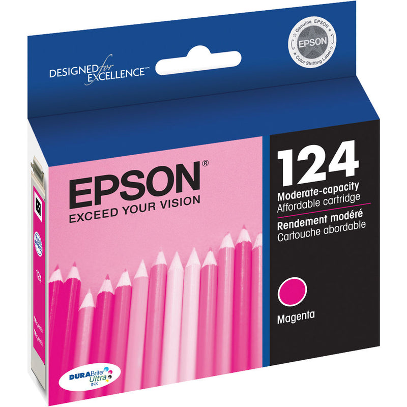 T124320-S EPSON DURABRITE ULTRA INK MAGENTA, STYLUS 125/127/