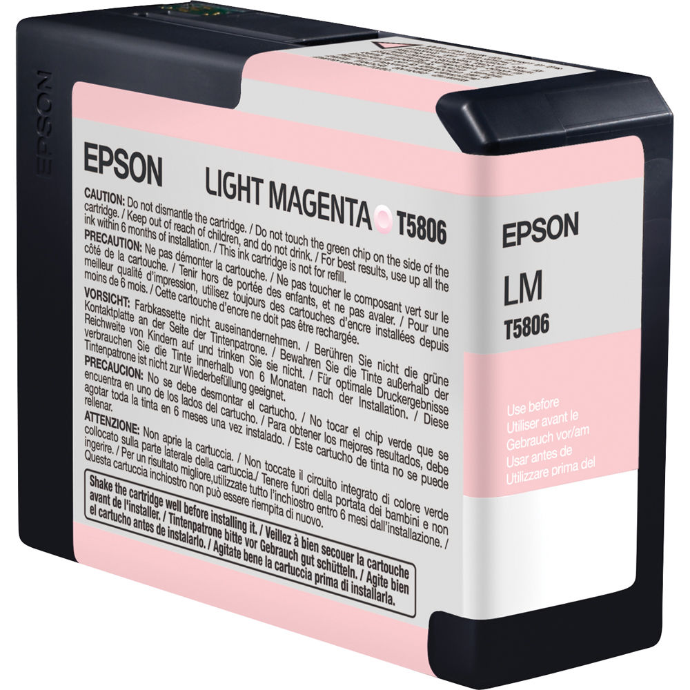 T580600 EPSON ULTRACHROME LIGHT MAGENTA INK 80ML, STYLUS PRO