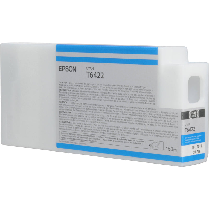 T642200 Epson Ultrachrome HDR Cyan Ink, 150ml, Stylus Pro 77