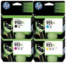 Genuine HP C2P01FN BCMY Ink Combo 4-Pack OfficeJet Pro, 8100, and 8600