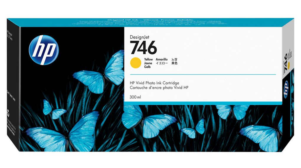 HP 746 300-ml Yellow Ink Crtg