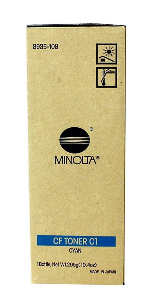 Konica Minolta Genuine OEM 8935108 (8935-108) Cyan Toner Cartridge (C1) (10.7K YLD)