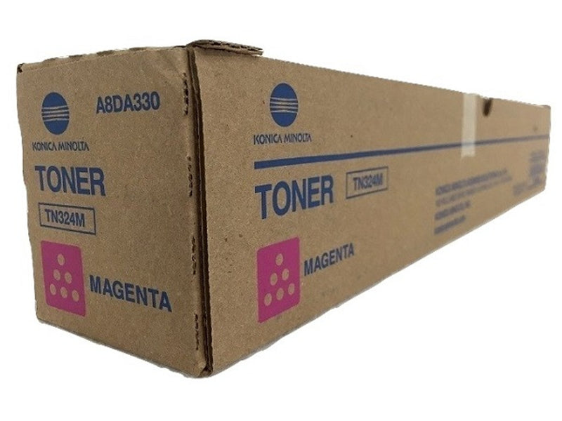 Konica Minolta Genuine OEM TN324M (A8DA330) Magenta Toner Cartridge (26K YLD)