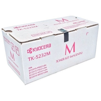 Kyocera Genuine OEM TK-5232M (1T02R9BUS0) High Yield Magenta Toner Cartridge (2.2K)
