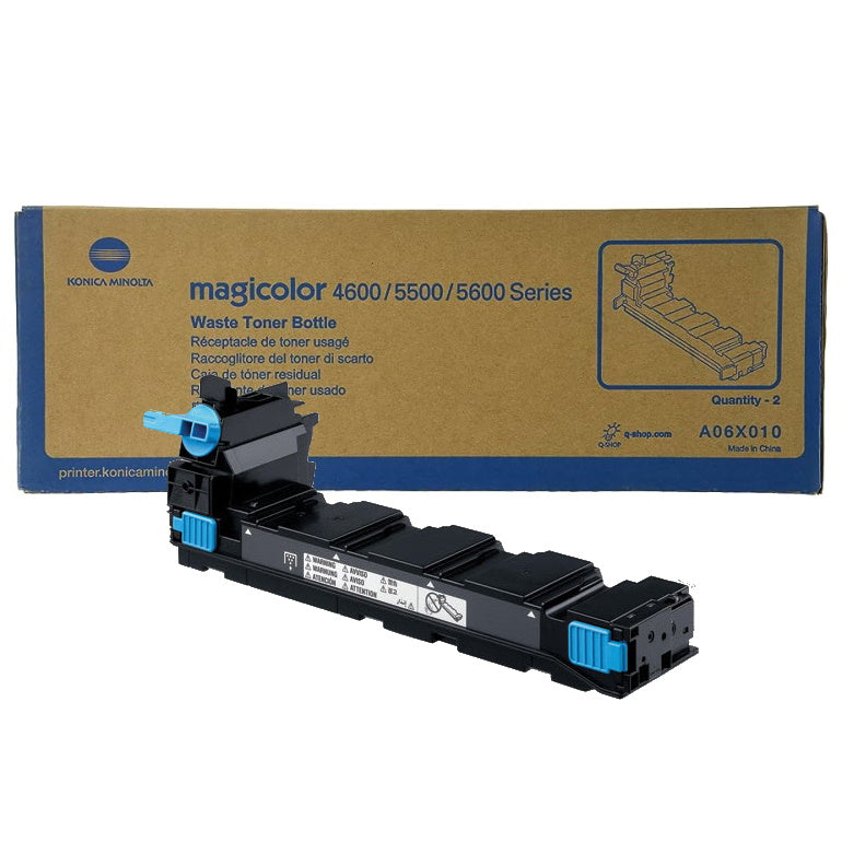 Konica Minolta Genuine OEM A06X010 Toner Waste Container (36K YLD) (2/BX) (AKA A06X013)