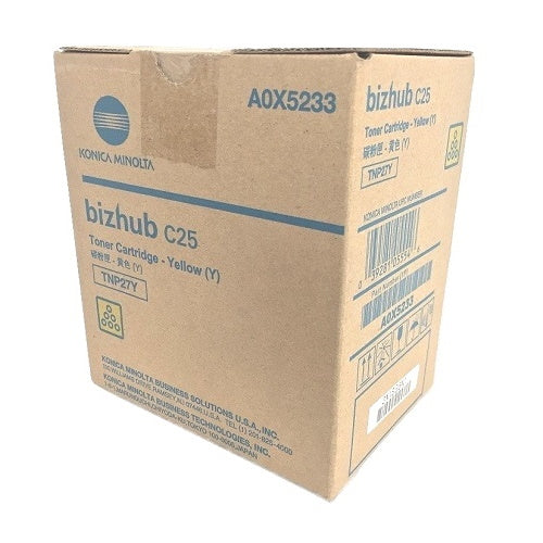 Konica Minolta Genuine OEM A0X5233 Yellow Toner Cartridge (6K YLD)