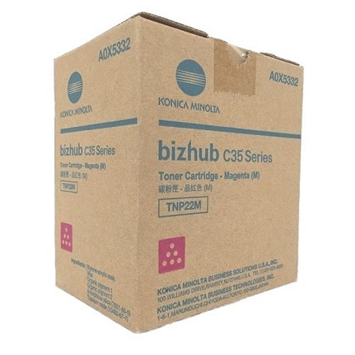 Konica Minolta Genuine OEM A0X5332 (TNP22M) Magenta Toner Cartridge (4.6K YLD)