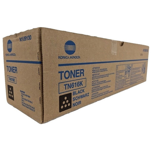 Konica Minolta Genuine OEM A1U9130 (TN616K) Black Toner Cartridge (41.5K YLD)