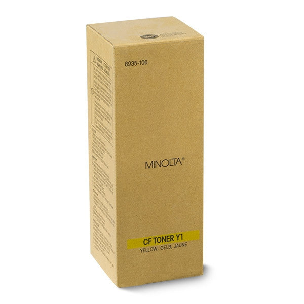 Konica Minolta Genuine OEM 8935106 (8935-106) Yellow Toner Cartridge (Y1) (10.7K YLD)