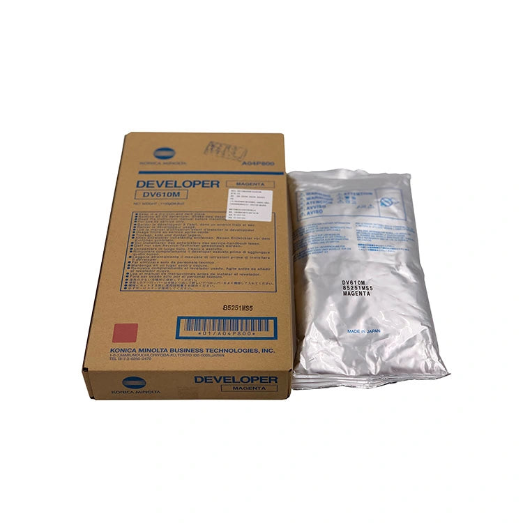 Konica Minolta Genuine OEM DV610M (DV-610M) Magenta Developer Unit (200K YLD) (AKA A04P800)