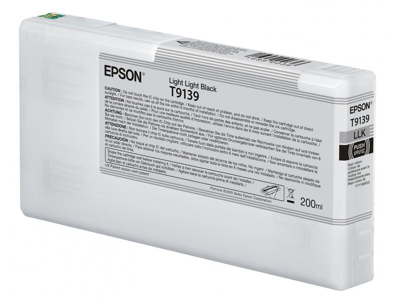 T913900 Epson EPSON UltraChrome HD Light Light Black Ink Car