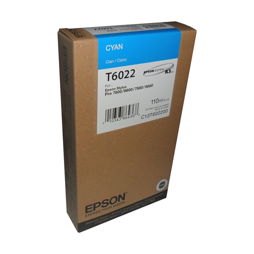 T602200 EPSON ULTRACHROME CYAN K3 FOR STYLUS PRO 7800/7880/9