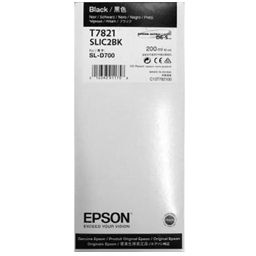 T782100 Epson SureLab D700 Black Ink Cartridge, 200MLT782100