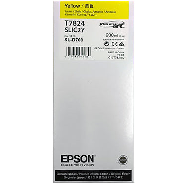 T782400 Epson SureLab D700 Yellow Ink Cartridge, 200MLT78240