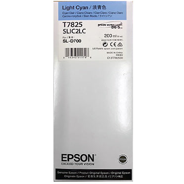 T782500 Epson SureLab D700 Light Cyan Ink Cartridge, 200MLT7