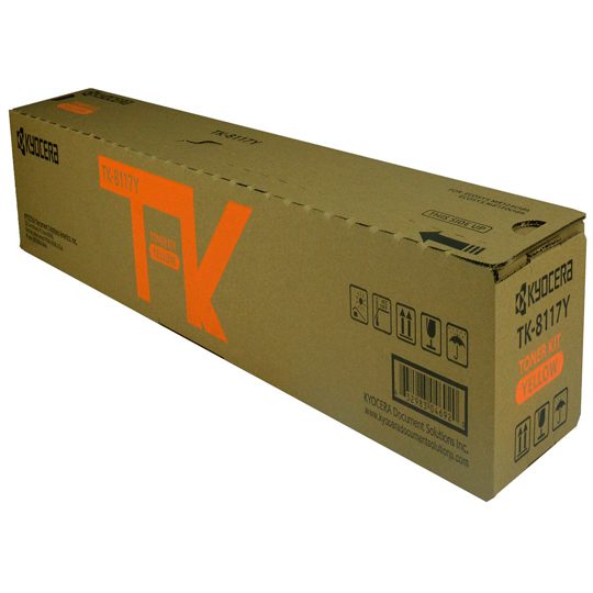 Kyocera Genuine TK-8117Y Yellow Toner Cartridge (6K YLD) (1T02P3AUS0)
