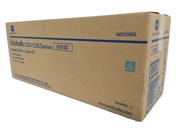 Konica Minolta Genuine OEM A0310GG (IU312C) Cyan Imaging Unit (30K YLD)