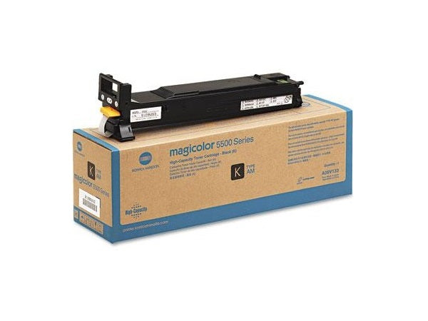 Konica Minolta Genuine OEM A06V133 High Capacity Black Toner Cartridge (12K YLD)