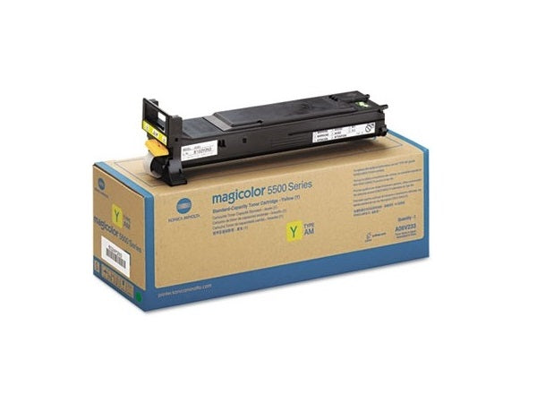 Konica Minolta Genuine OEM A06V233 High Capacity Yellow Toner Cartridge (12K YLD)