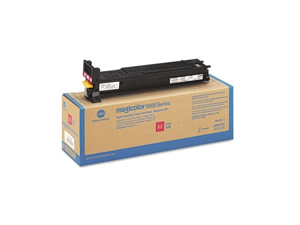 Konica Minolta Genuine OEM A06V433 High Capacity Cyan Toner Cartridge (12K YLD)
