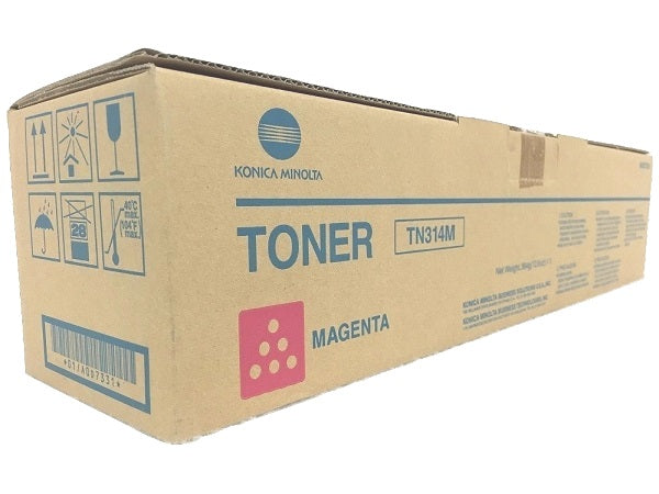 Konica Minolta Genuine OEM TN314M (A0D7331) Magenta Toner Cartridge (20K YLD)
