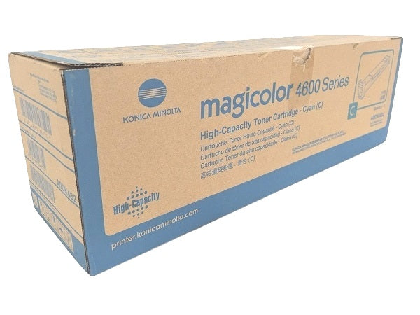 Konica Minolta Genuine OEM A0DK432 High Capacity Cyan Toner Cartridge (8K YLD)