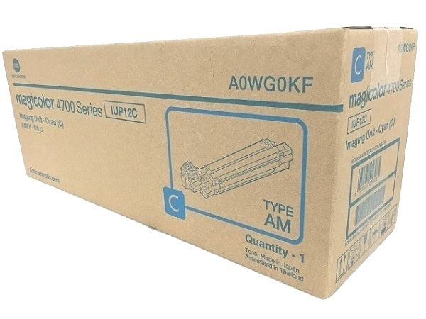 Konica Minolta Genuine A0WG0KF (IUP12C) Cyan Imaging Unit (30K YLD)
