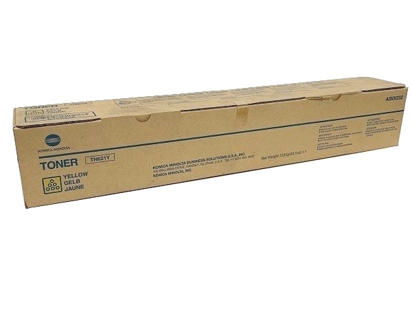 Konica Minolta Genuine TN621Y Yellow Toner Cartridge (67K YLD)