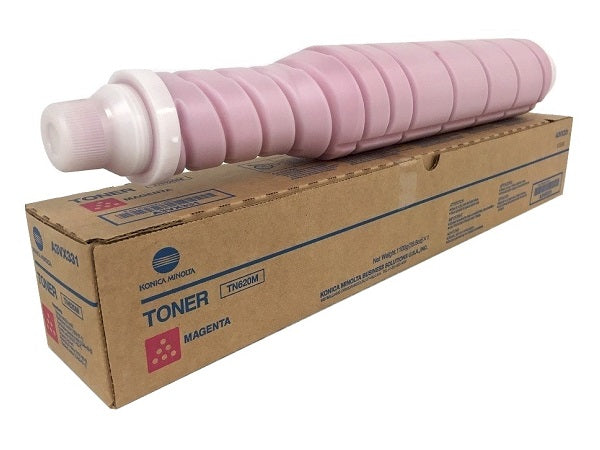 Konica Minolta Genuine OEM TN620M (A3VX331) Magenta Toner Cartridge (49K YLD)