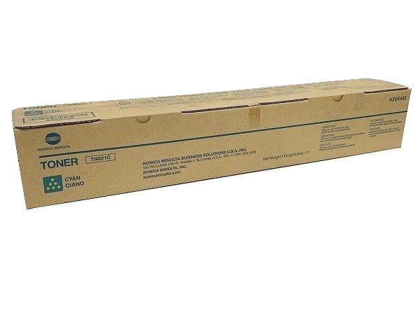 Konica Minolta Genuine TN621C Cyan Toner Cartridge (66K YLD)