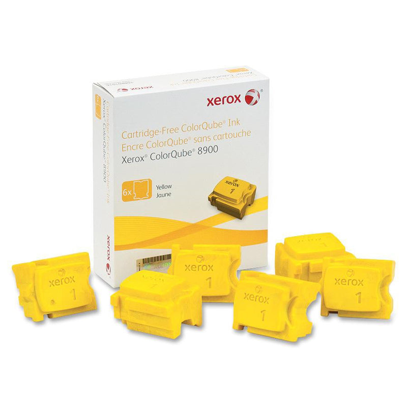 108R01016 Xerox Colorqube Ink Yellow, Colorqube 8900 (6 Stic