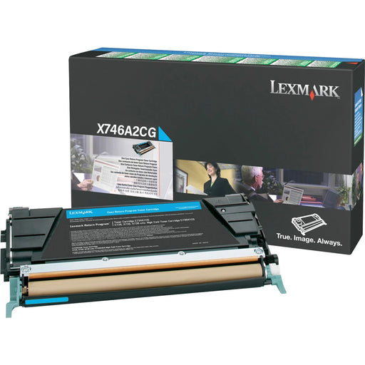 X746A2CG Lexmark  X746,748 Cyan 7K Toner Cartridge